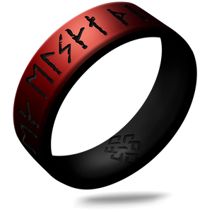 I Love You Viking Ring - Rune Engraved Dual Layer