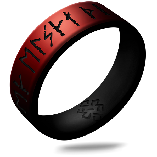 I Love You Viking Ring - Rune Engraved Dual Layer