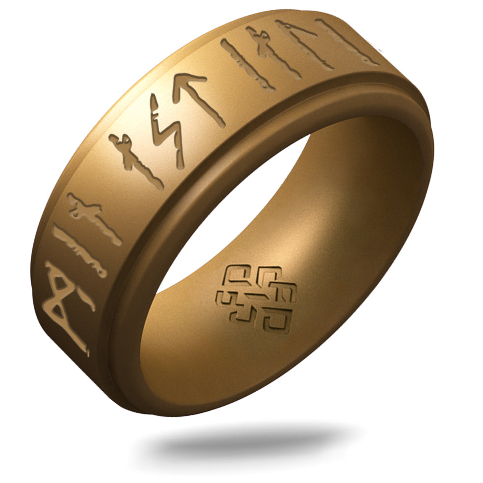 My Love Forever Viking Ring - Rune Engraved on Rise Ring