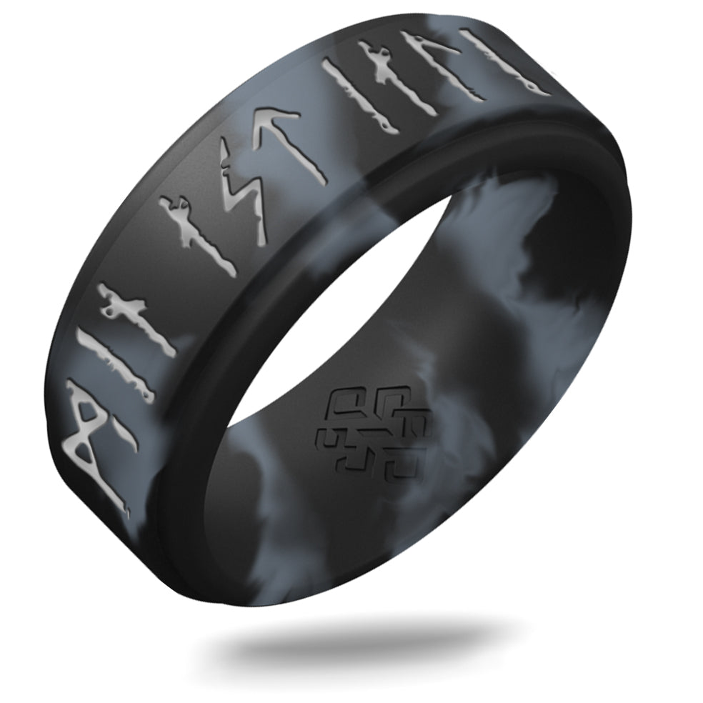 My Love Forever Viking Ring - Rune Engraved on Rise Ring