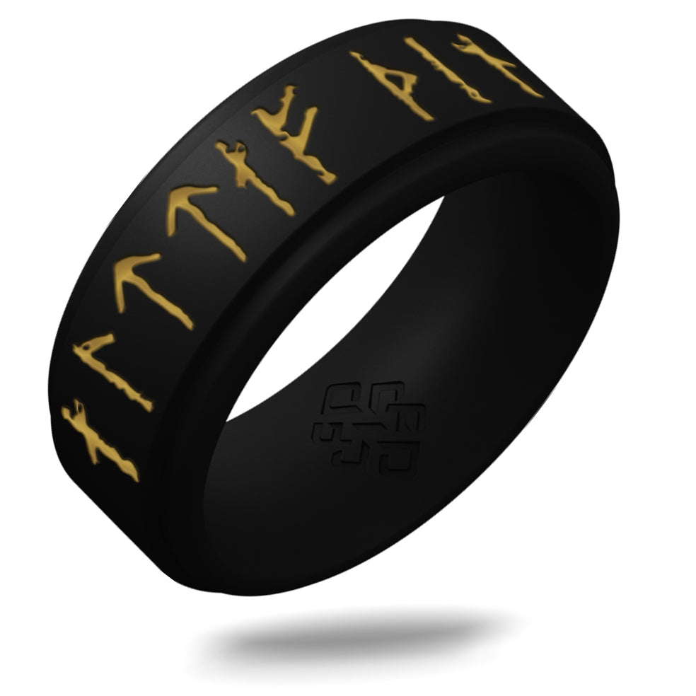 Yours Always Viking Ring - Rune Engraved on Rise Ring