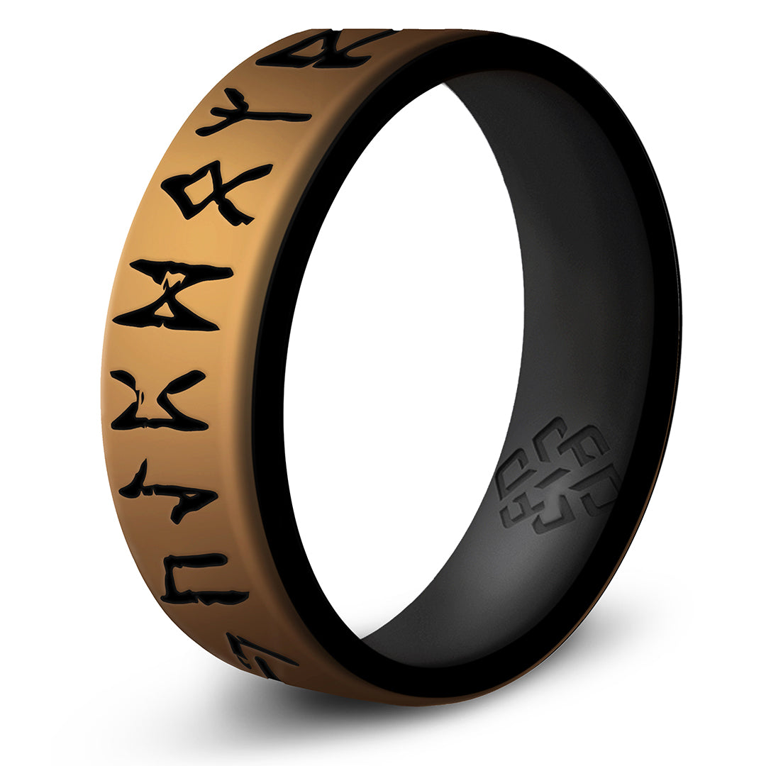 𐱅𐰇𐰼𐰰 Viking Runes Silicone Ring 𓊝 | Knot Theory