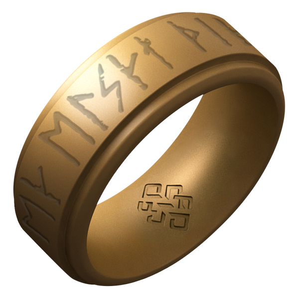 I Love You Viking Ring Rune on Rise 8mm