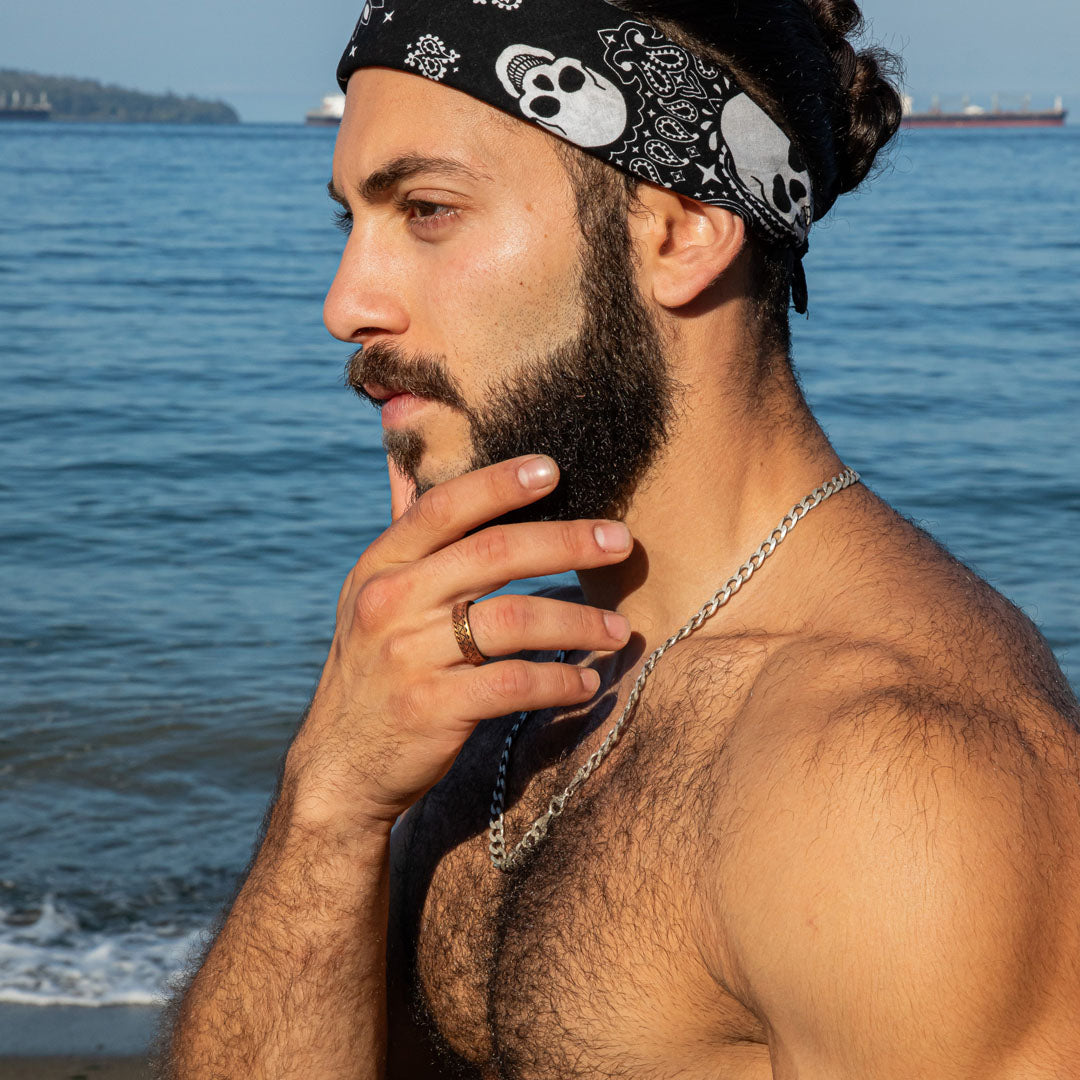 Warrior of Strength Shark Teeth Silicone Ring on Dual Layer 6mm