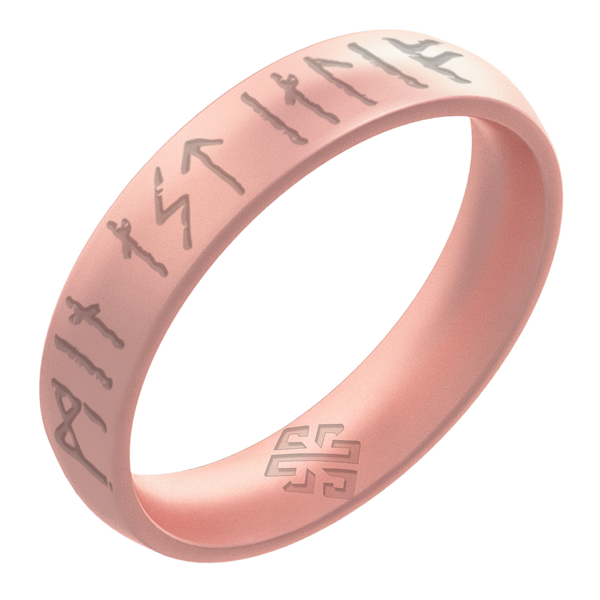My Love Forever Viking Ring Rune on Arc 4mm