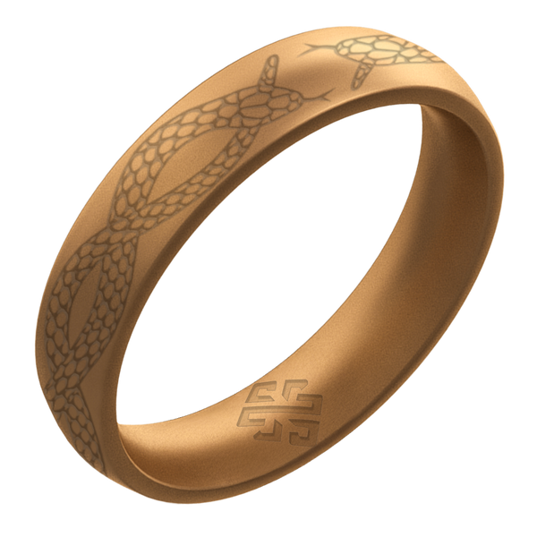 Snakes Silicone Ring on Arc 4mm