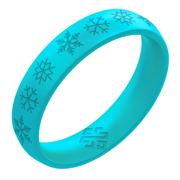 Snowflakes Silicone Ring on Arc 4mm