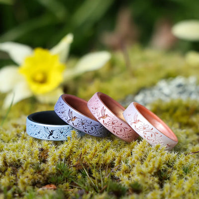 hummingbirds silicone ring