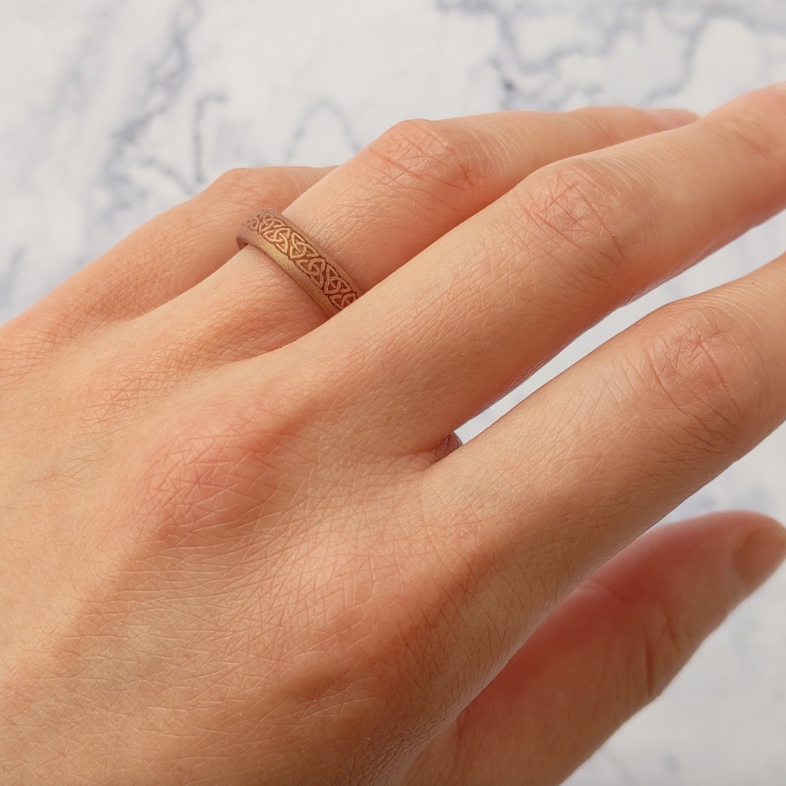 Trinity Knot Engraved Silicone Ring for Men and Women - Knot Theory