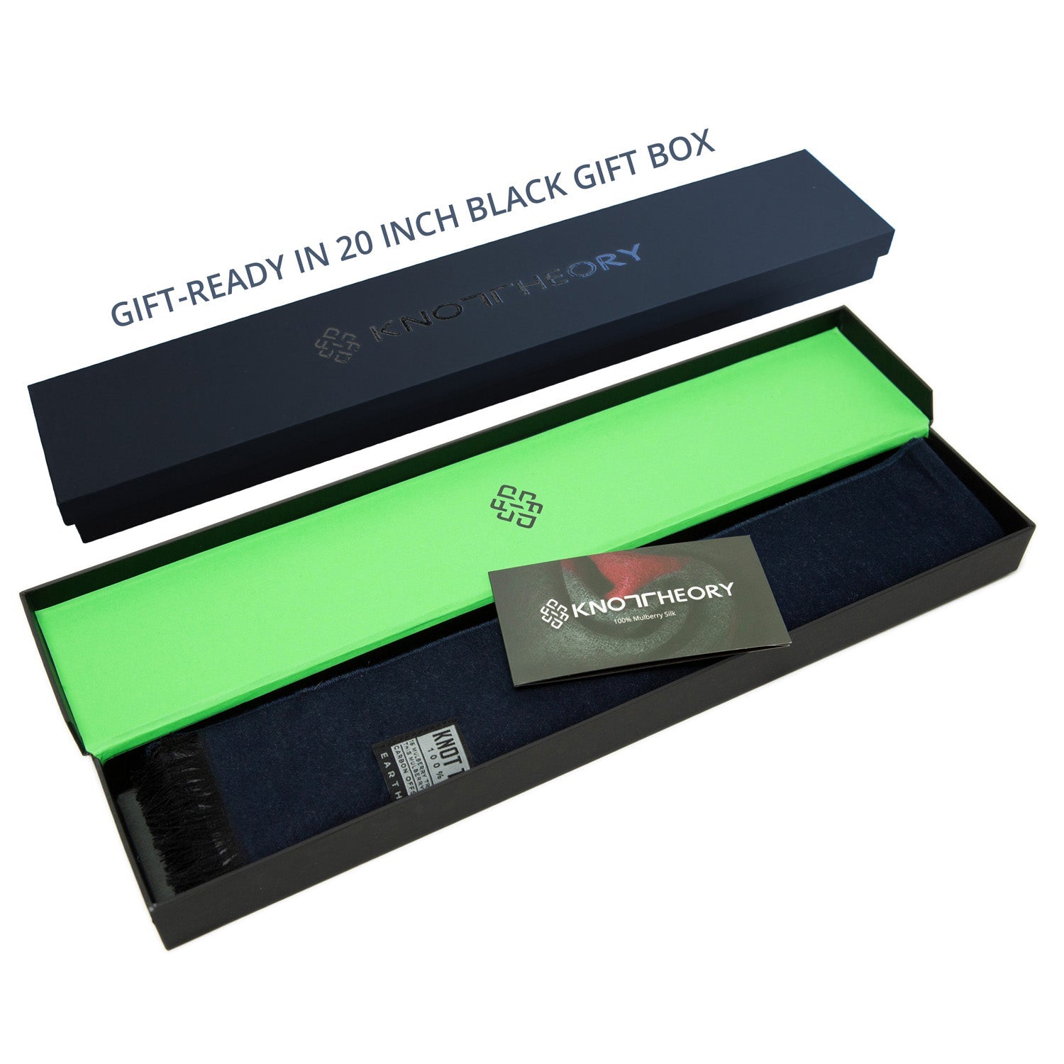 Black Grey Eco Scarf - Softer than Cashmere 100% Silk - Knot Theory