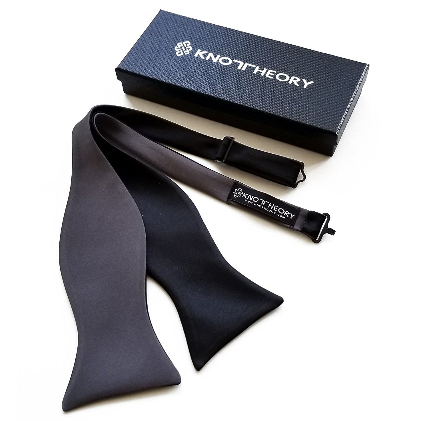 Black & Slate Grey Butterfly Bow Tie - Knot Theory