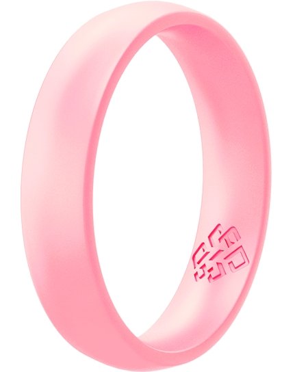 Blush Rose Gold Breathable Silicone Ring For Women - Knot Theory