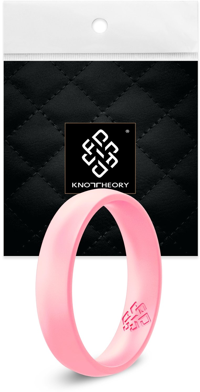 Blush Rose Gold Breathable Silicone Ring For Women - Knot Theory