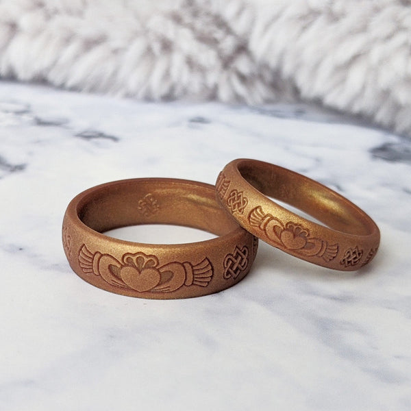 Claddagh Silicone Ring Custom Engraved - Knot Theory