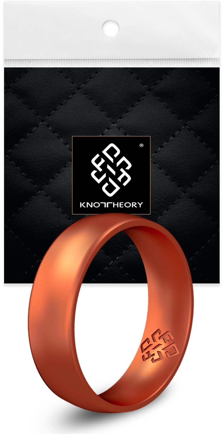 Copper Breathable Silicone Ring for Men and Women - Knot Theory