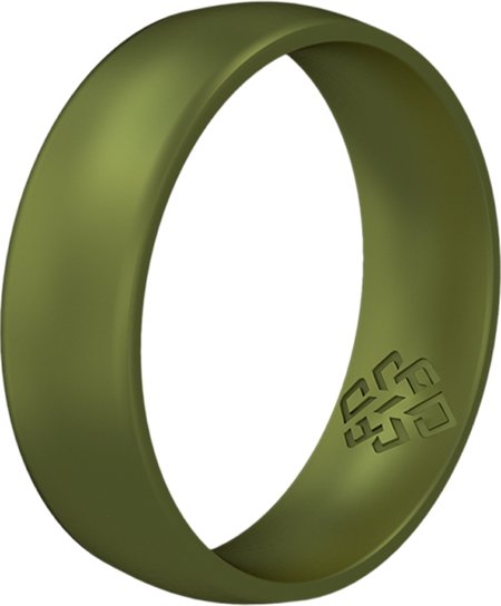 Crocodile Green Breathable Silicone Ring For Men - Knot Theory