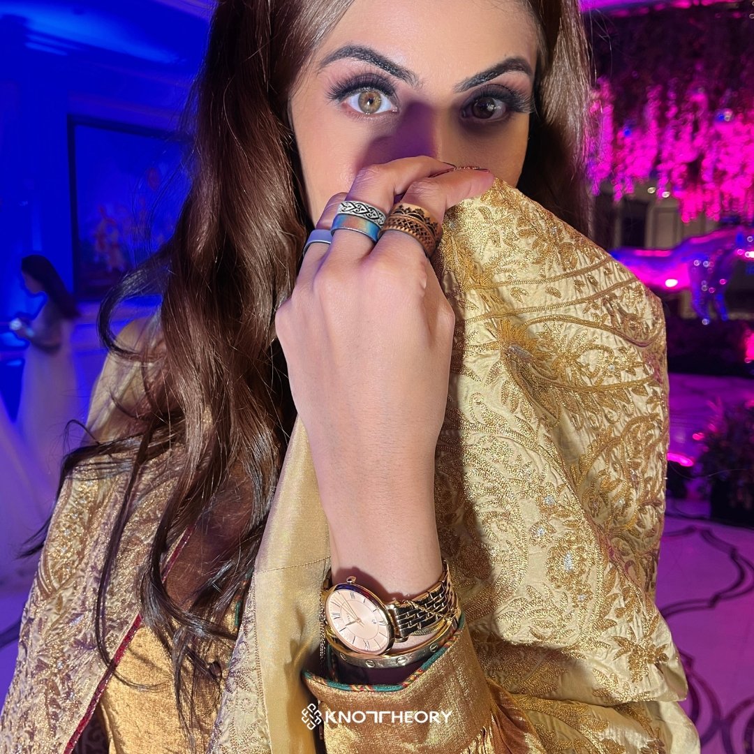 Hearts Silicone Wedding Ring - Chakra & Mehndi Henna Inspired - Engraved Dual Layer - Knot Theory