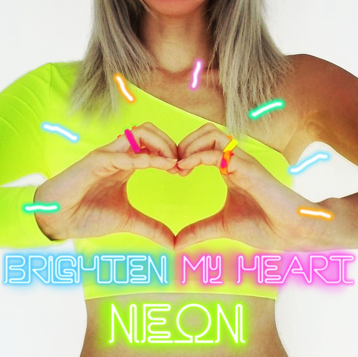 Neon Pink Orange Yellow 4-Pack Breathable Silicone Ring - Knot Theory