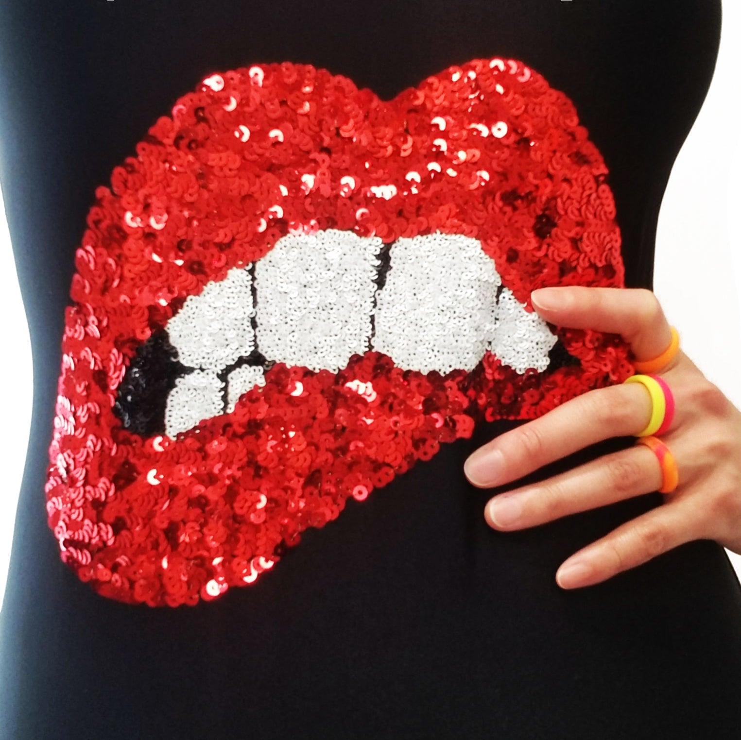 Neon Pink Orange Yellow 4-Pack Breathable Silicone Ring - Knot Theory