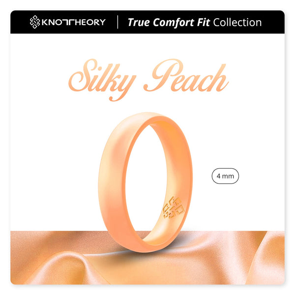 Pearl Baby Orange Breathable Silicone Ring for Women - Knot Theory