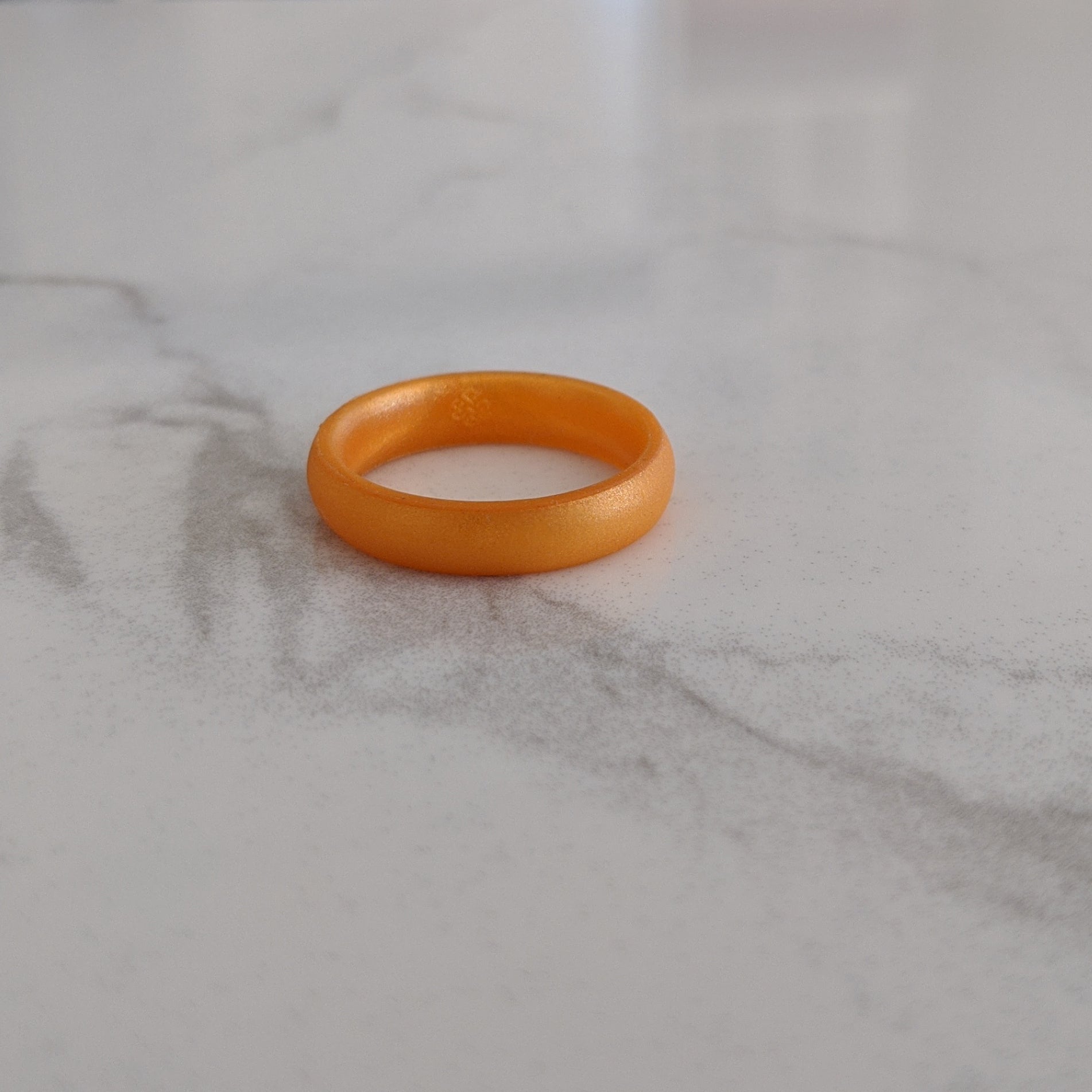 Pearl Orange Breathable Silicone Ring for Women - Knot Theory