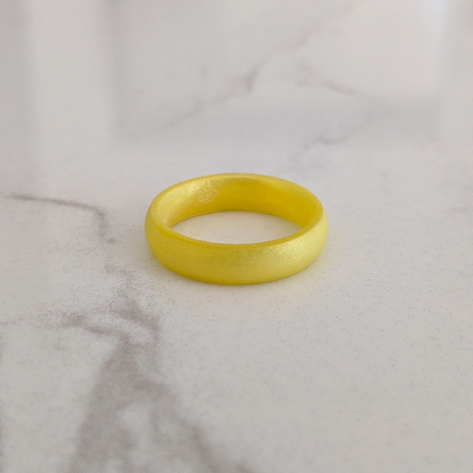 Pearl Yellow Breathable Silicone Ring for Women - Knot Theory