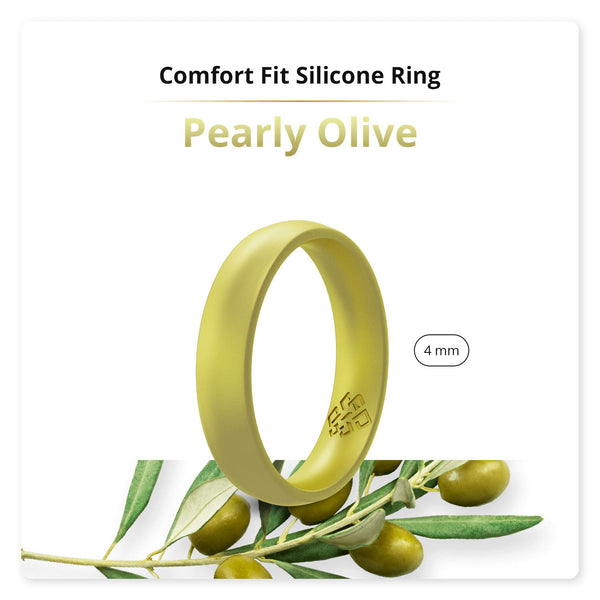 Peridot Green Breathable Silicone Ring For Women - Knot Theory
