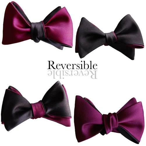Purple and Black Butterfly Bow Tie - Knot Theory