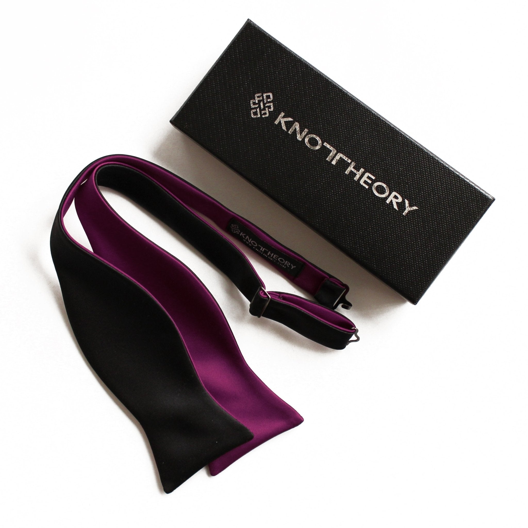 Purple and Black Butterfly Bow Tie - Knot Theory
