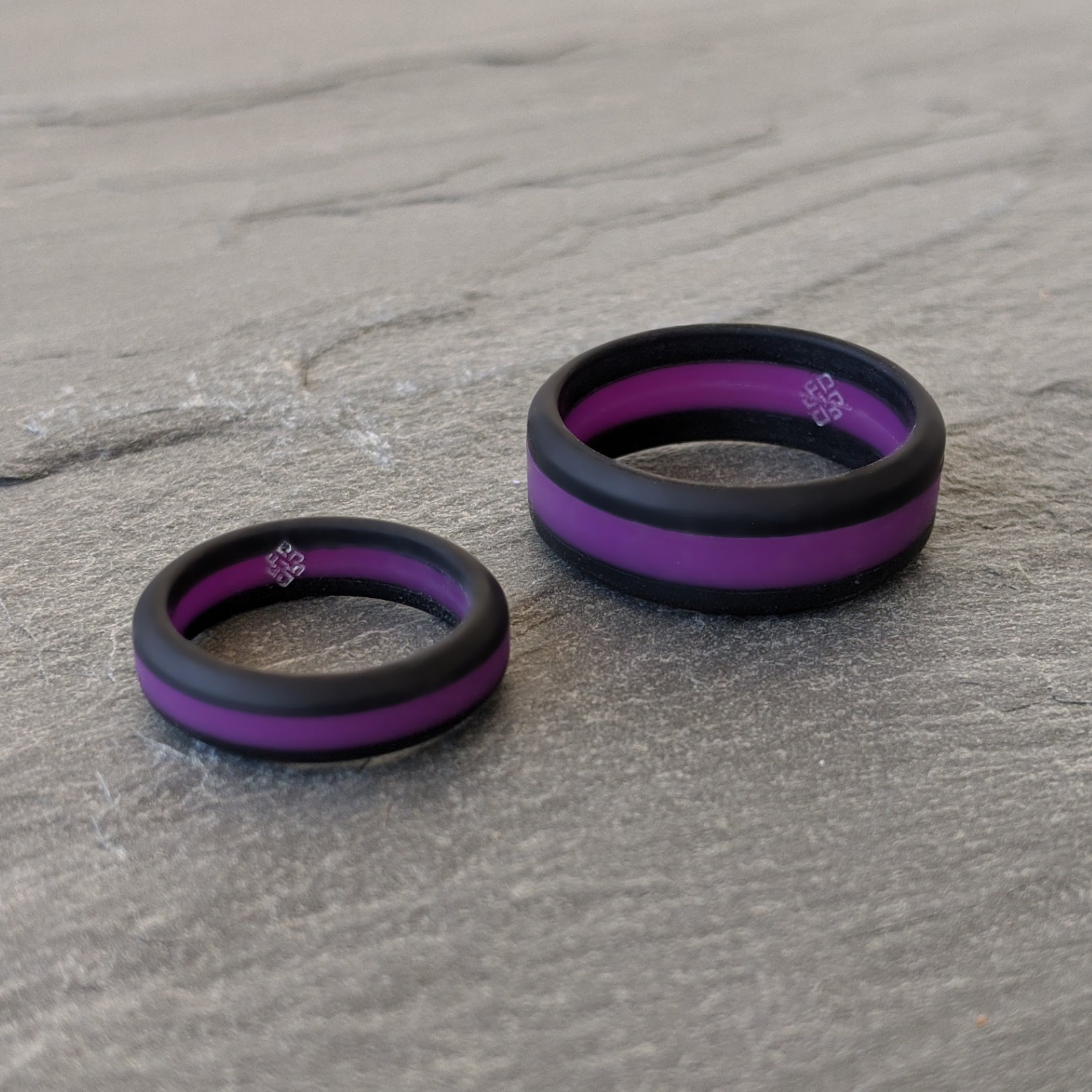 Purple Stripe Silicone Ring for Men and Women - Knot Theory