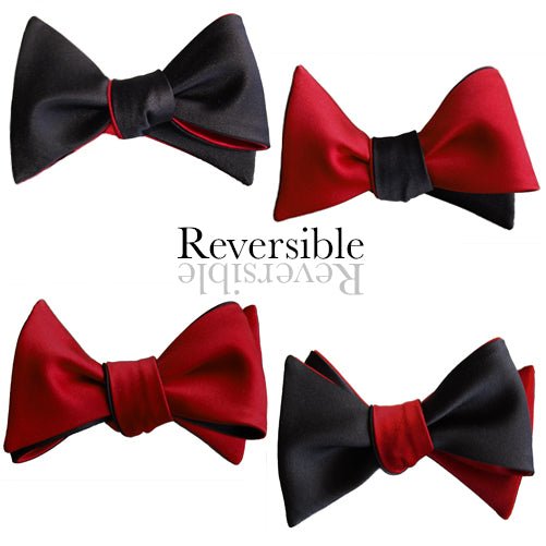 Red and Black Butterfly Bow Tie - Knot Theory