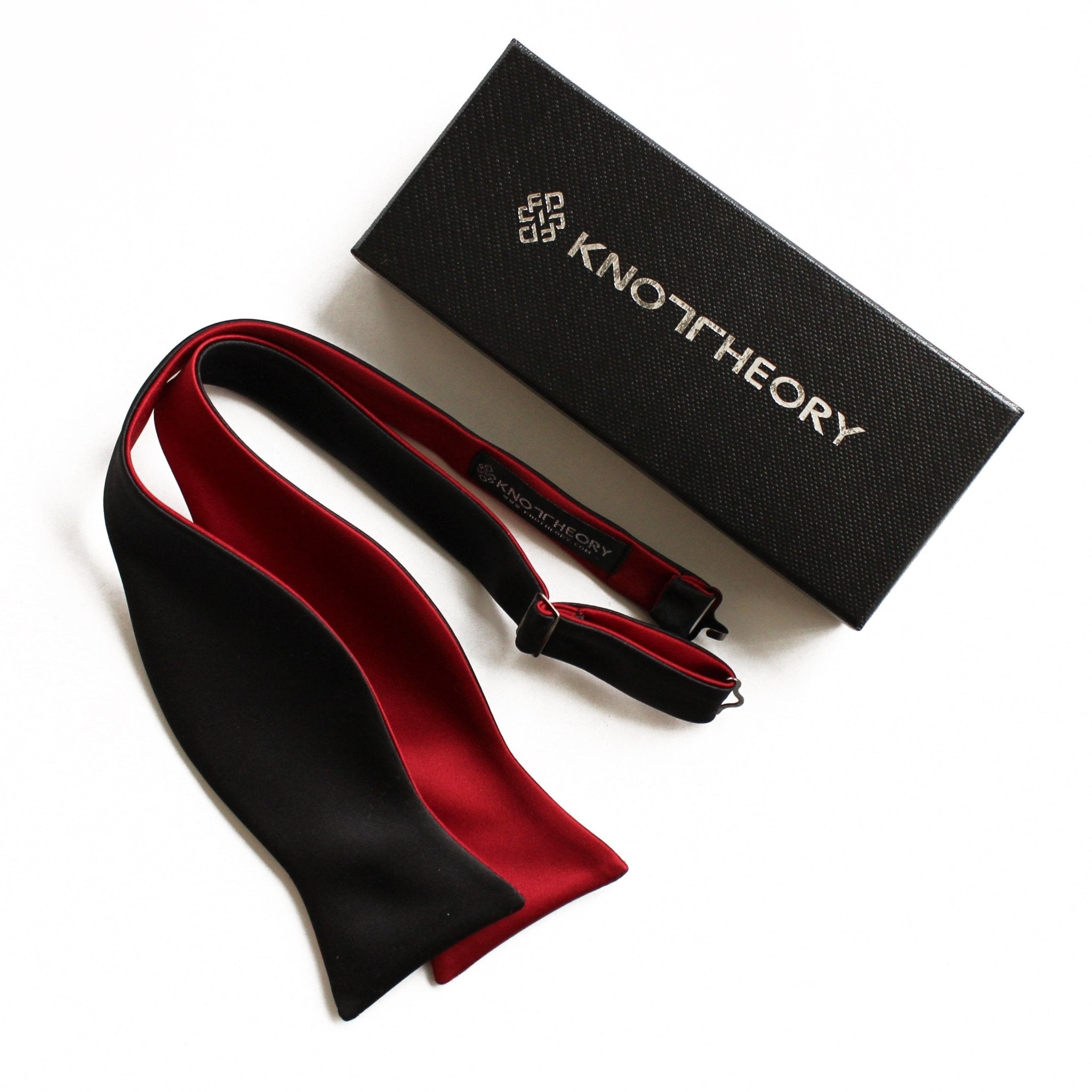 Red and Black Butterfly Bow Tie - Knot Theory