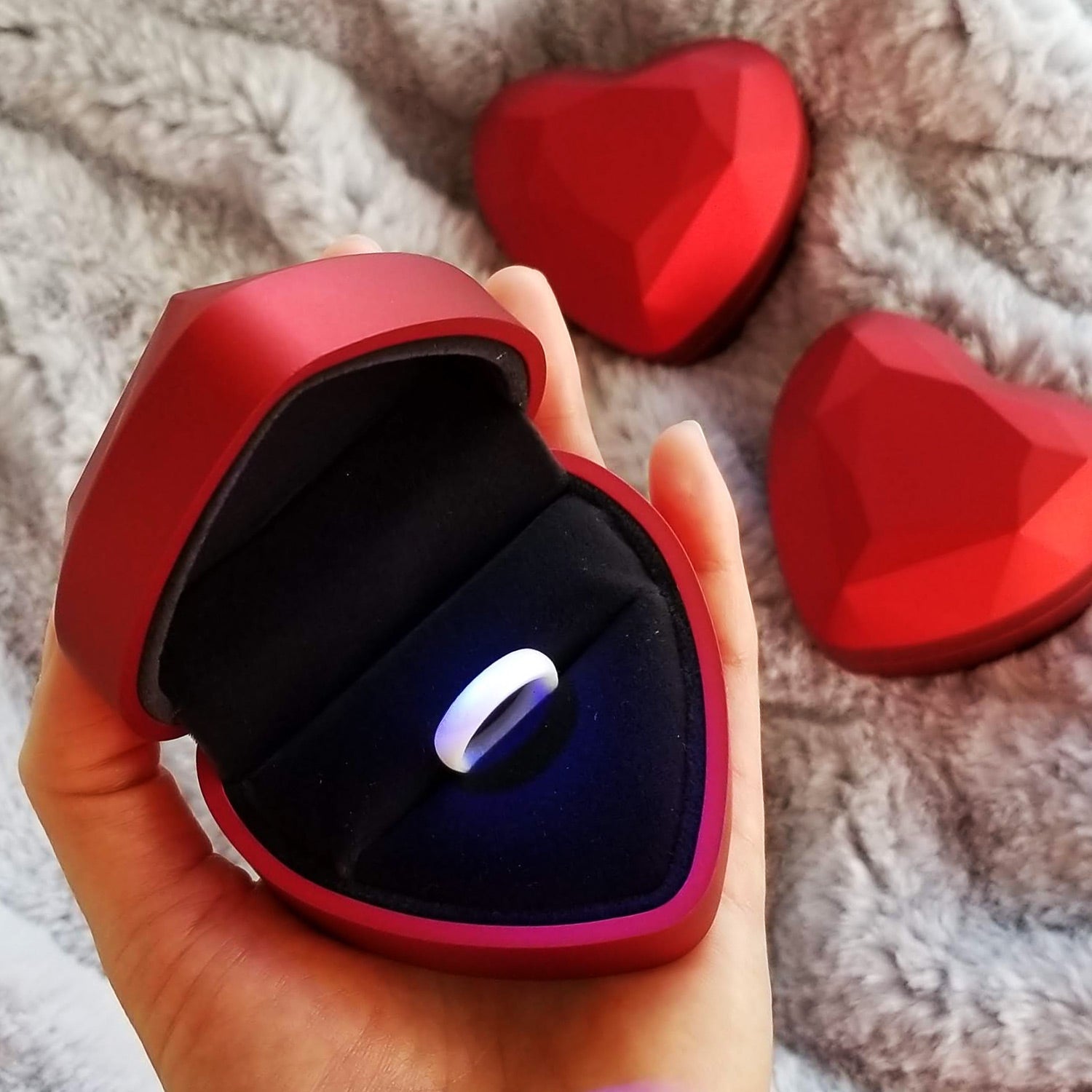 Red Heart Ring Box - Valentine's Day Gift Special - Limited Edition - Knot Theory