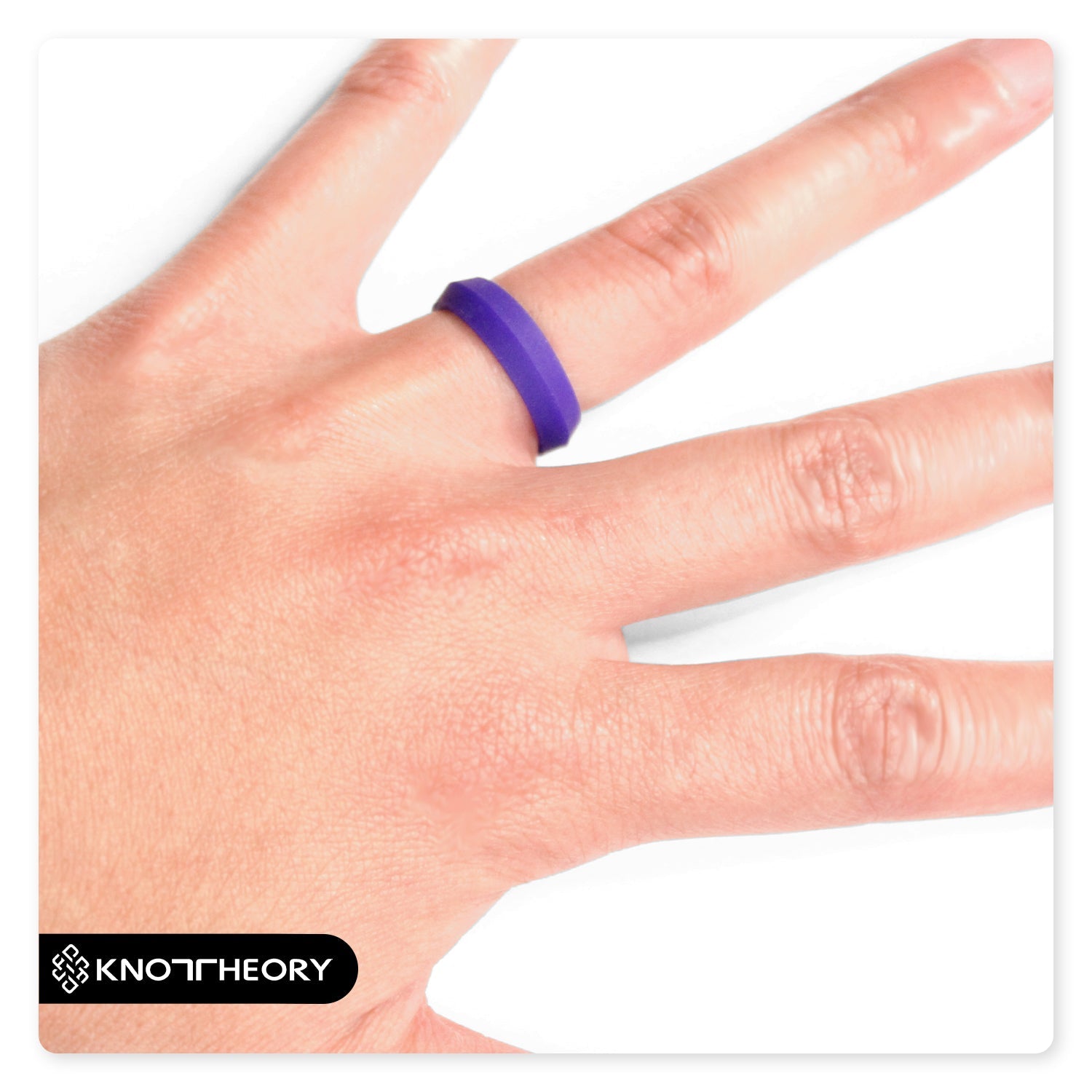 Royal Purple K-Edge Silicone Ring For Women - Knot Theory