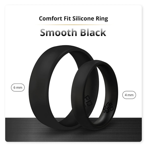 Designed Silicone Wedding Ring for Women. Set of Thin and Stackable Rings.  4 Bands Pack. Affordable, Comfortable, Soft Rubber Wedding Bands. - Etsy