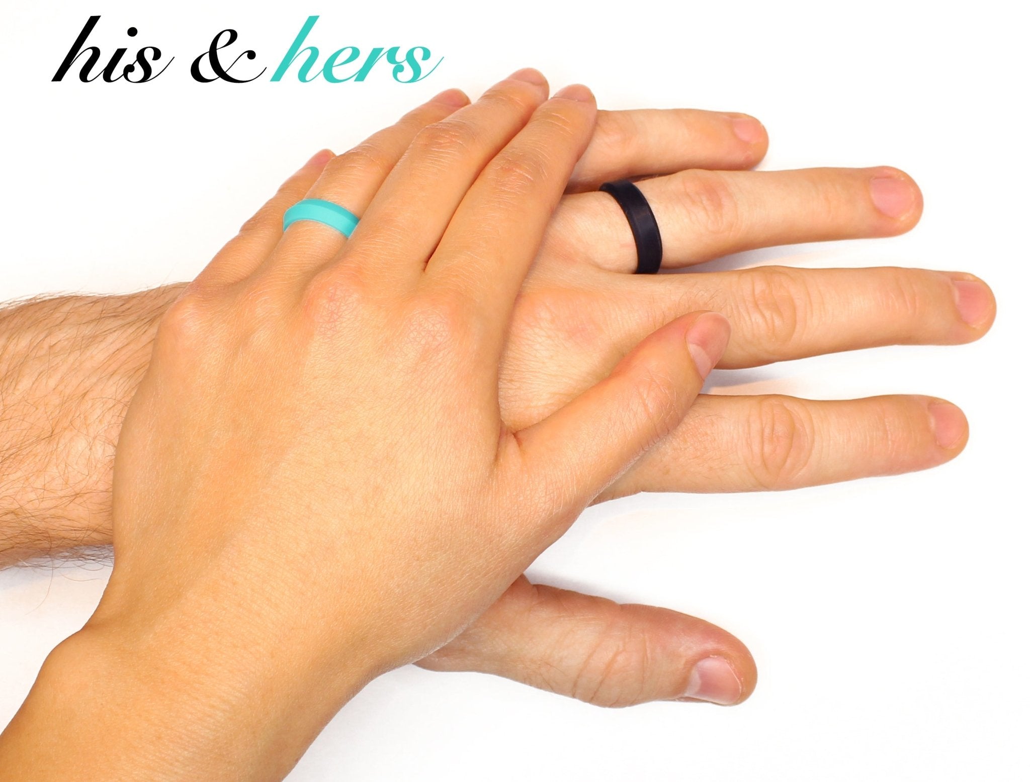 Teal Turquoise K-Edge Silicone Ring For Women - Knot Theory