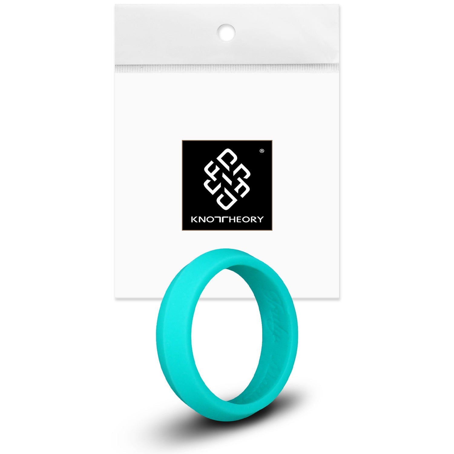 Teal Turquoise K-Edge Silicone Ring For Women - Knot Theory