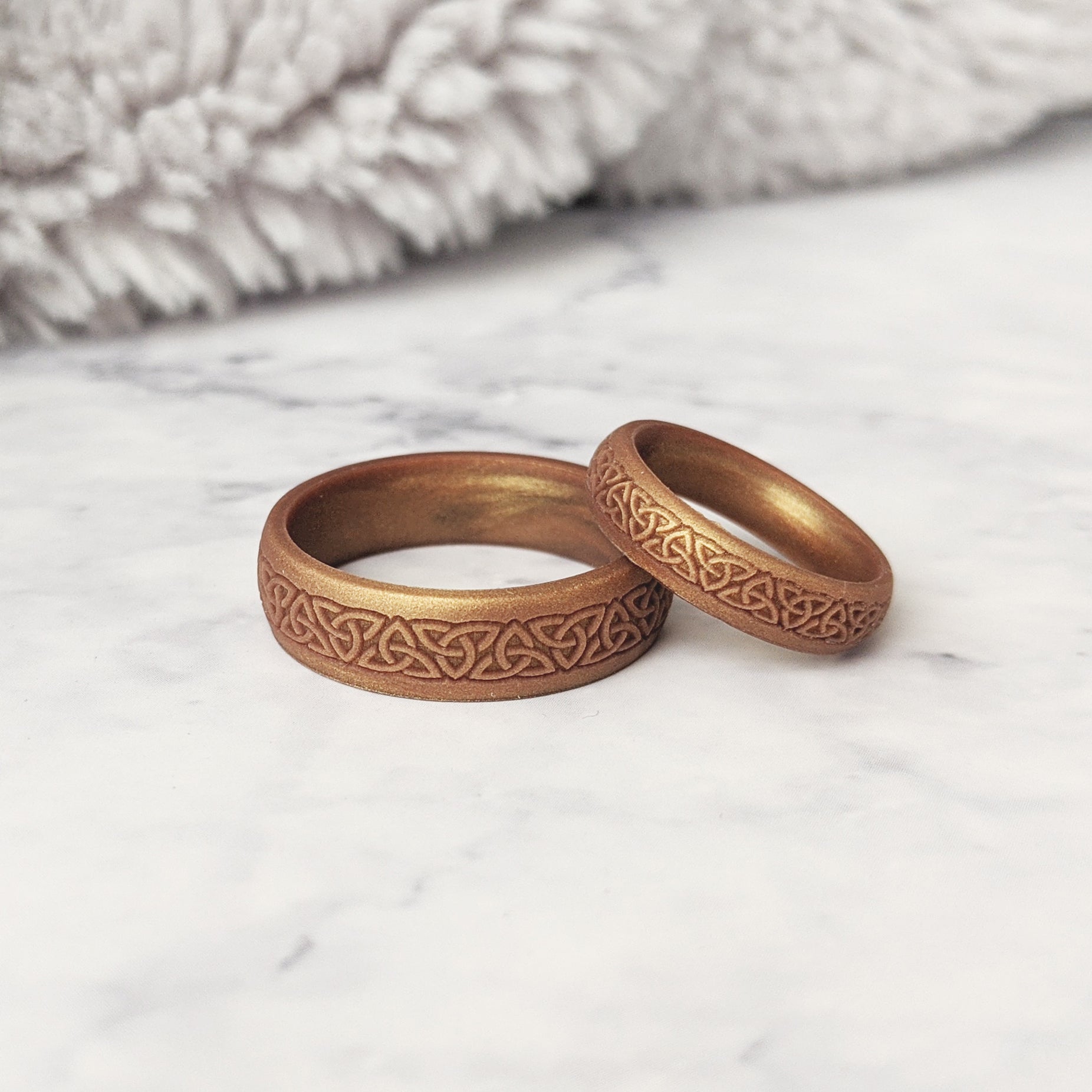 Trinity Knot Engraved Silicone Ring for Men and Women - Knot Theory