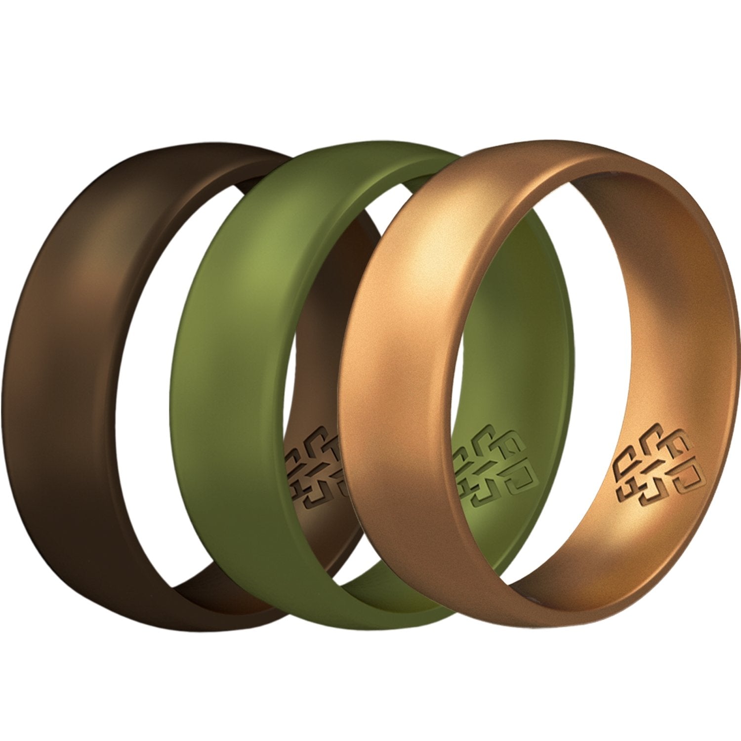 Woodland 3-Pack Breathable Silicone Ring For Men - Knot Theory