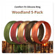 Woodland 5-Pack Breathable Silicone Ring For Men - Knot Theory